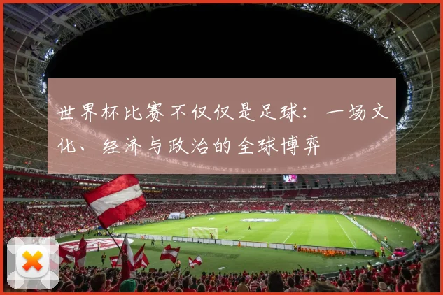 世界杯比赛不仅仅是足球:一场文化、经济与政治的全球博弈
